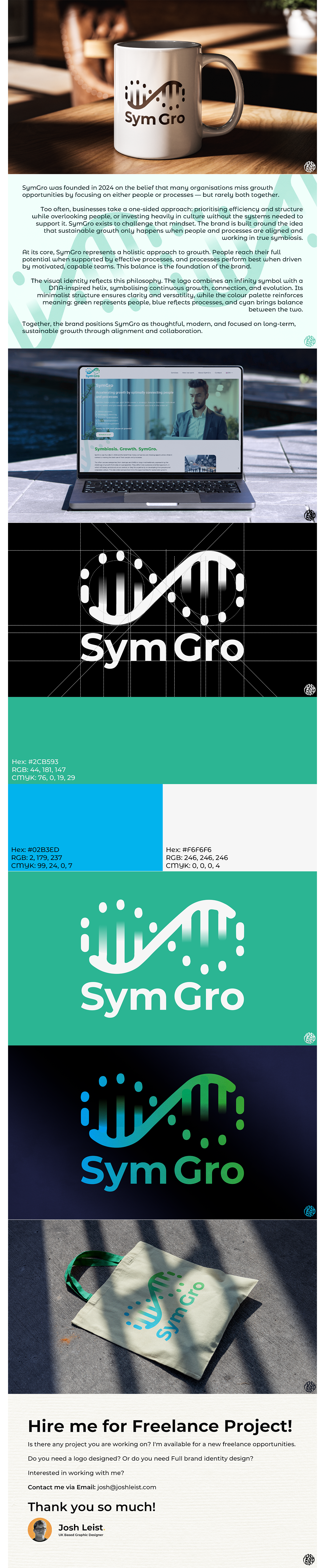 SymGro - Visual Branding brand identity brand strategy branding corporate branding graphic design identity design logo logo design minimal design modern branding visual identity