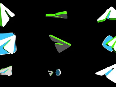 Telegram Logo Animation Lottie animation app design blue branding communication digital identity interface intro kinetic logo lottie messenger motion graphics paper plane reveal sakuga social media tech telegram