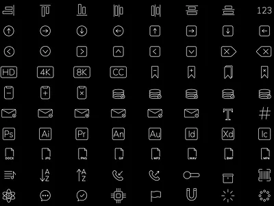 Stroke Minimal Icons animated icons app ui clean design dashboard icons flat icons hud icons interface icons line icons lottie icons minimal icons modern ui motion design motion graphics outline icons overlay graphics stroke icons tech icons ui icons vector icons web design assets