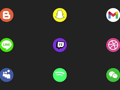 Social Media Icons app branding digital facebook icon identity instagram logo ok profile social social media tech telegram tiktok twitter vk whatsapp x youtube