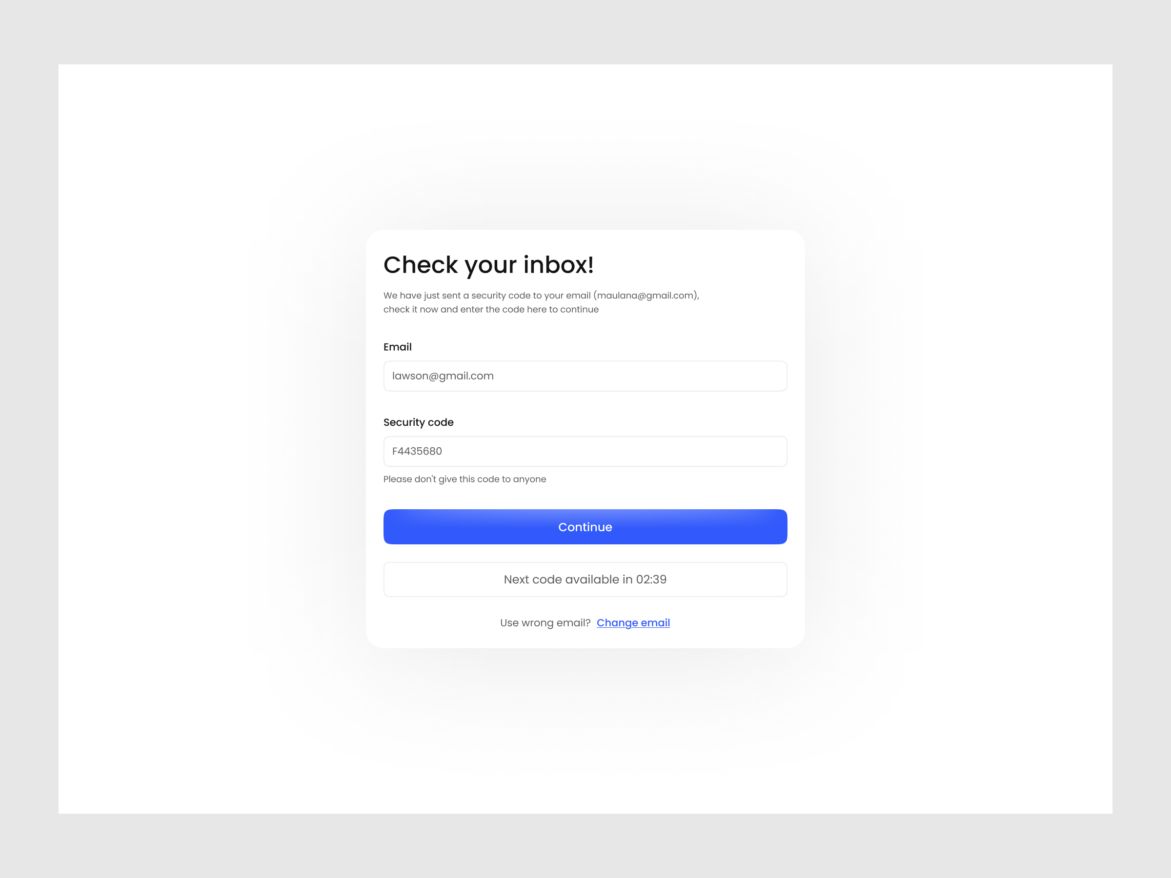 Email Verification UI create account email verification form invite team log in login modal onboarding pop up product design saas sign up signup ui ui design user interface ux welcome