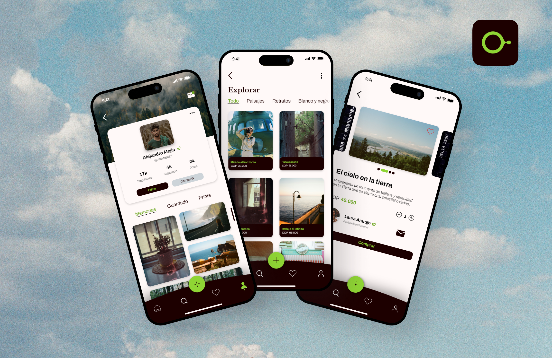 Explorar y comprar prints — Análogos App (UX/UI) analog photography app de fotos app design community app explore app explore screen marketplace app mobile app mobile app design photo design app photography app profile app profile screen screens app design social app ui ui design ux ux design ux ui