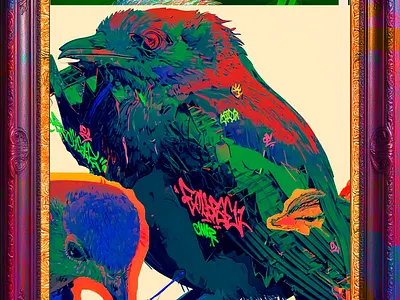 DOMESTIC ISOMORPHICS art bird birdbuddy birds birdsofbroomfield ericminnick gated graffiti ninjashredder