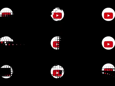 YouTube Logo Animation animated logo pack channel branding content creator assets digital glitch glitch logo logo reveal logo transition modern intro motion graphics outro animation scanline effect social media branding streaming graphics tech animation vfx elements video intro youtube logo animation