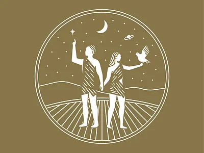 Christian Belief - Creation bible bible study branding church design creation garden illustration stars