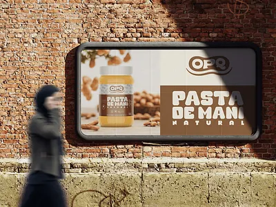 Premium Peanut Butter Label Design clean design food packaging graphic design label design premium packaging typography