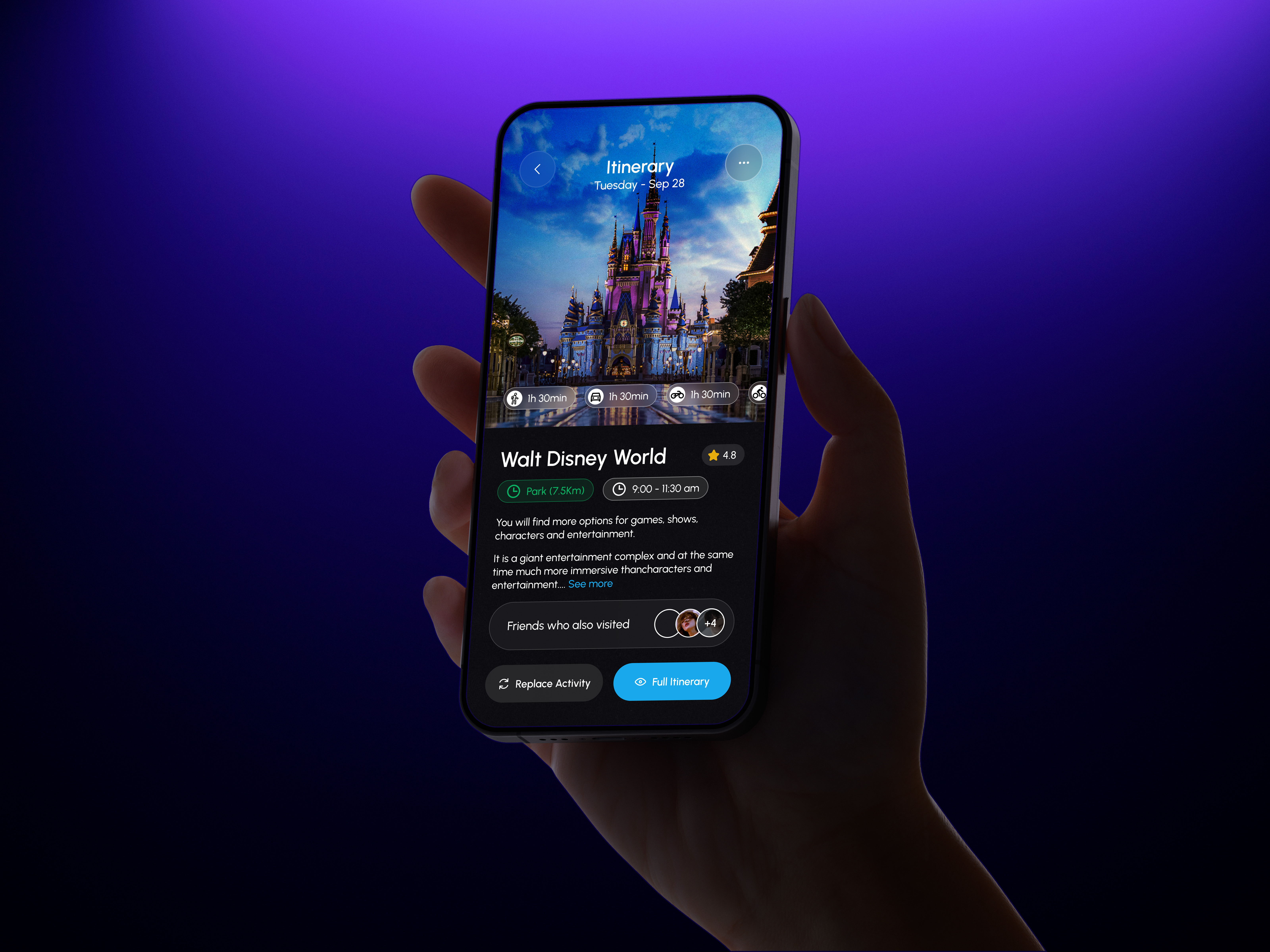 Popular Places graphic design