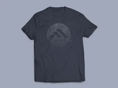 Fluid Realty Wavy Line Tee Shirt Graphic apparel design branding graphic design