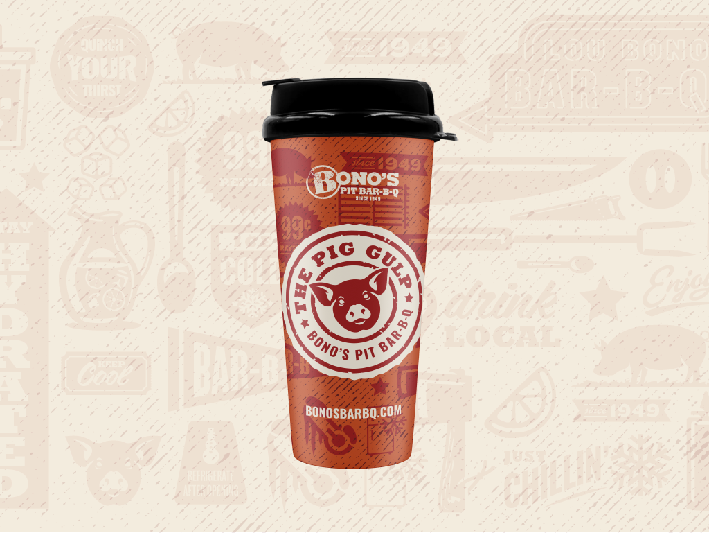 Bono's Pig Gulp Cup Design