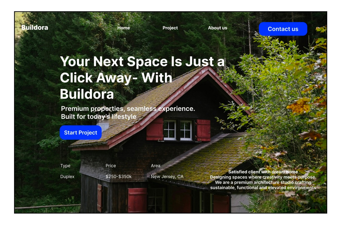 Example of Landing Page Design 