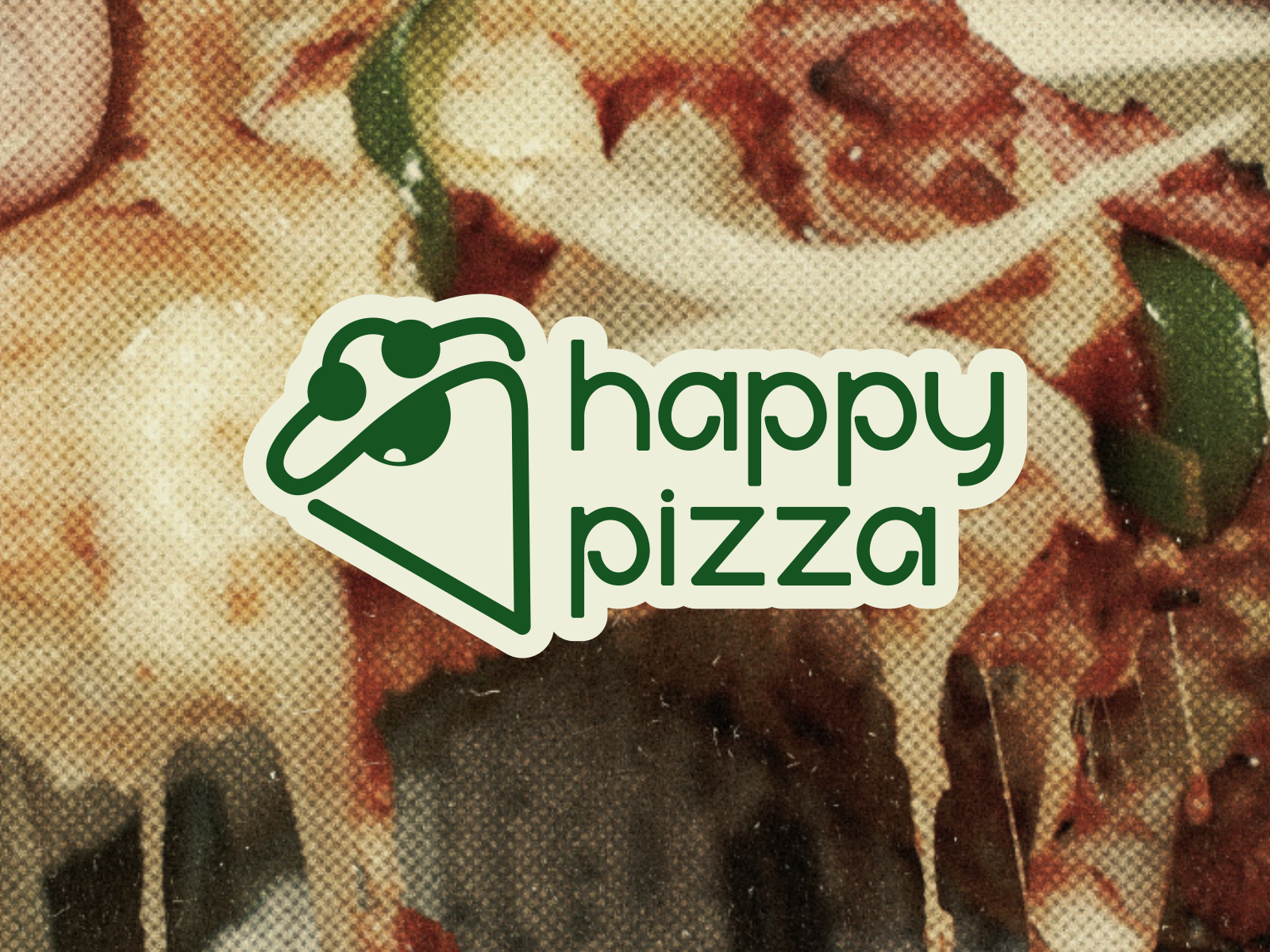 Happy Pizza Logo and Visual Design brand branding design food graphic design happy inspiration logo modern pizza restaurant trend vector