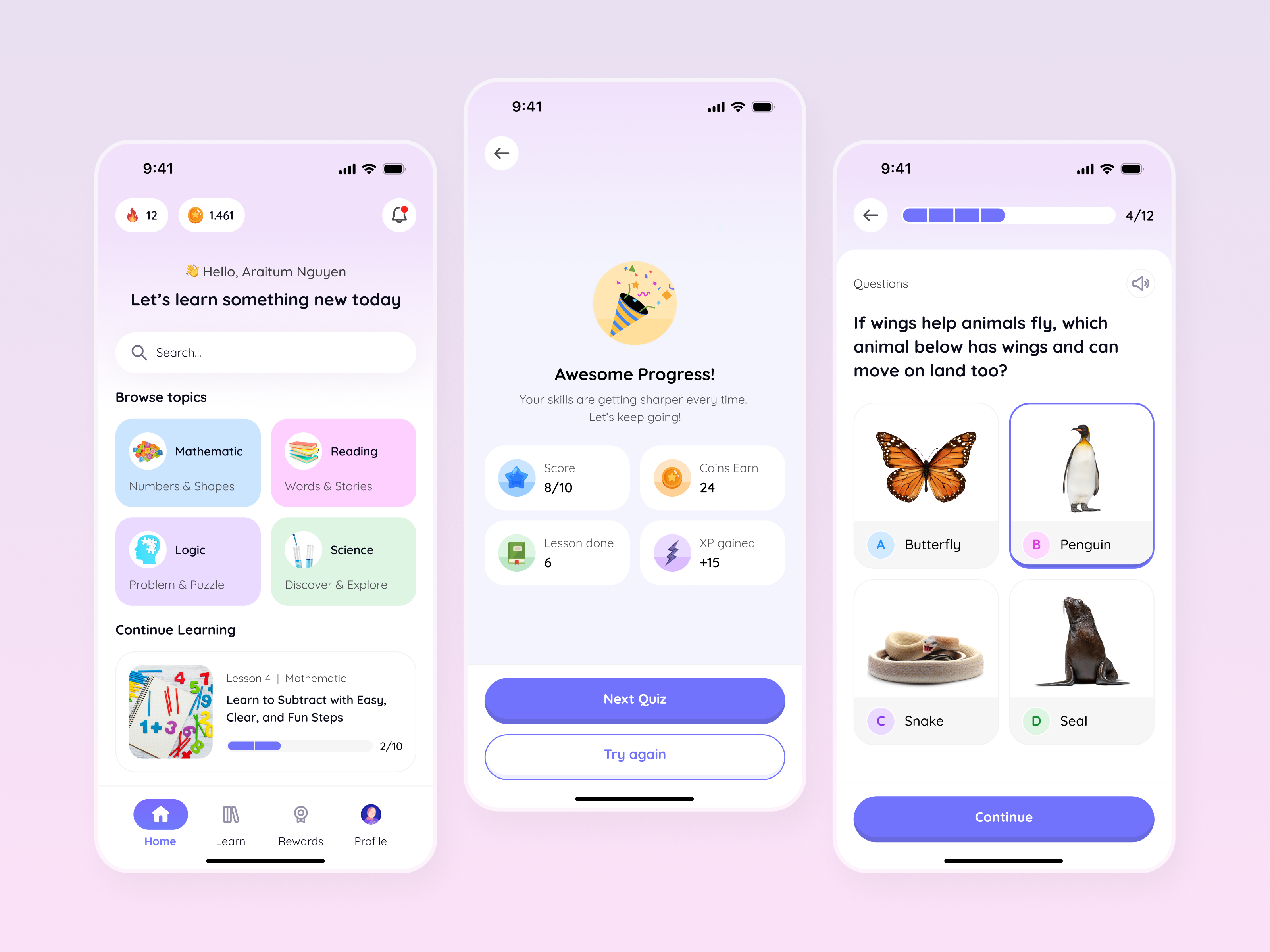 Example of 5 Mobile App Design