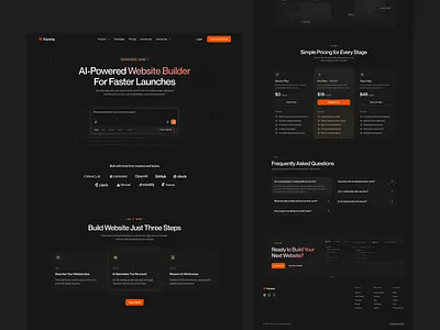 Formix - AI Landing Page ai ai builder ai landing page ai website builder artificial intelligence cansaas clean dark theme dark ui dashboard design developer tools interface design landing page modern design saas ui ux web app web design