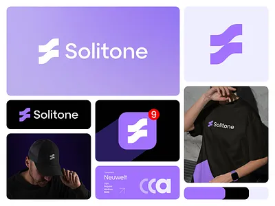 Solitone — Modern Brand Identity & Logo Design app icon branding digital branding letter logo logo logo design minimal logo modern logo s logo s logo design sas logo software logo startup logo tech brand tech logo technology logo visual identity wave logo wave s logo