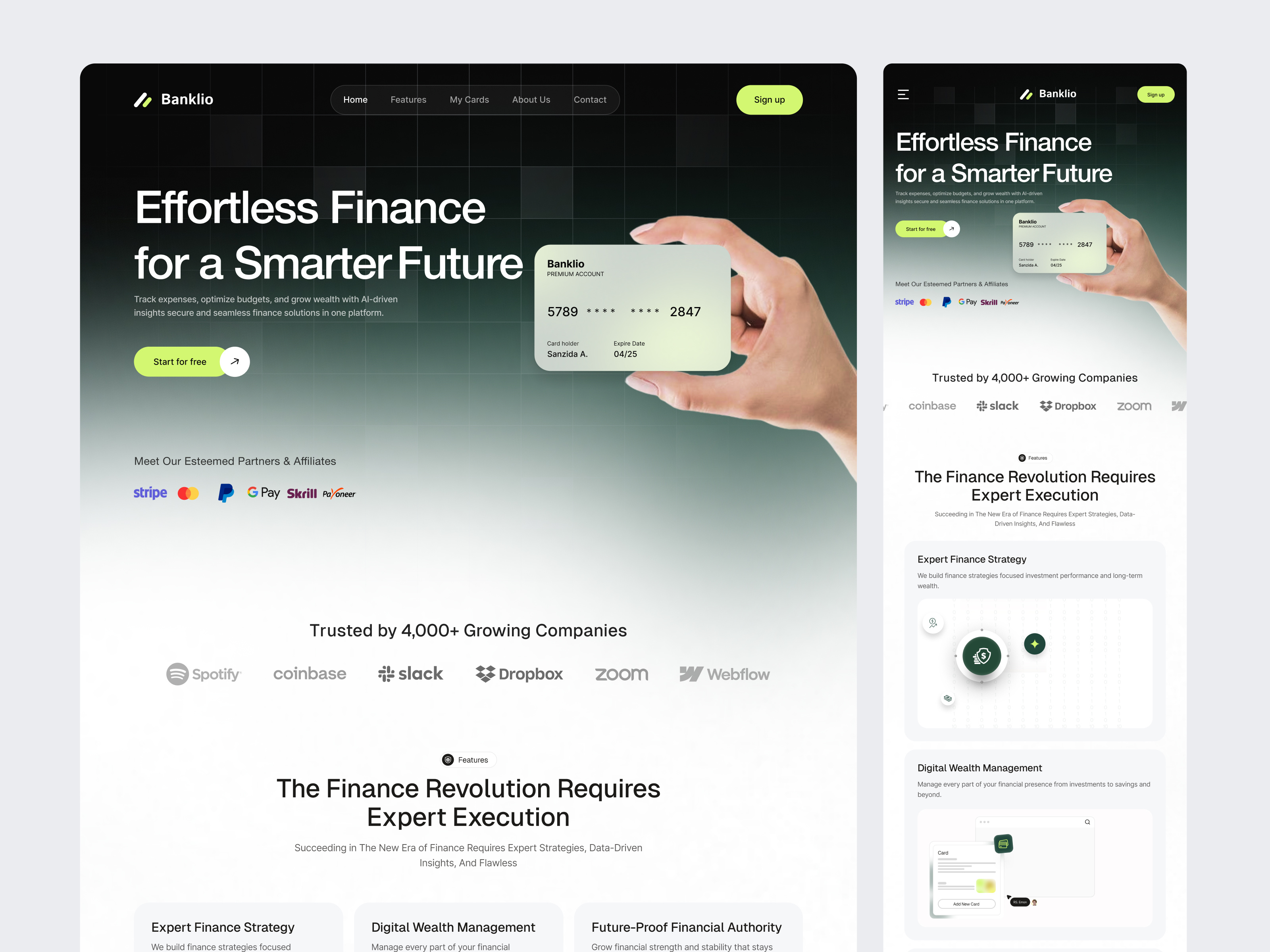 Fintech SaaS Landing Page bank finance finance landing page finance website fintech landing page modern design saas saas finance landing page saas fintech website saas landing page saas ui saas website ui design uiux web design website