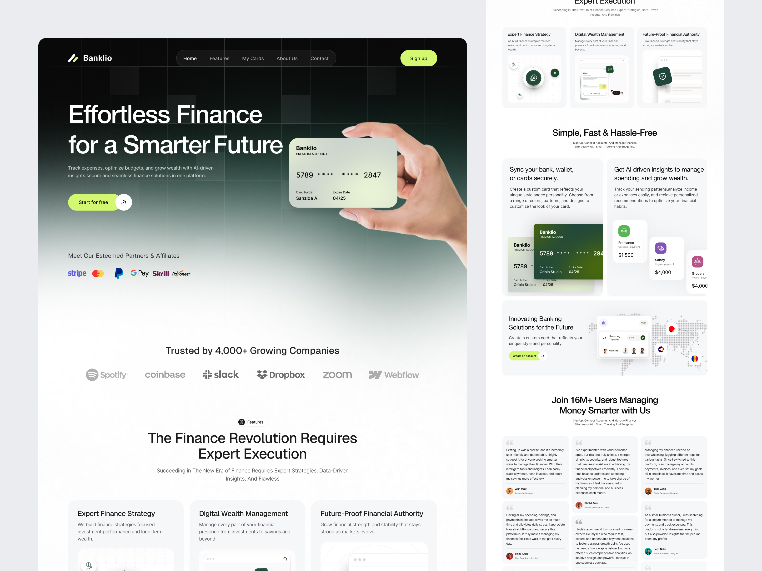 Example of Saas Landing Page