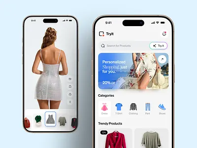 Try Fashion your virtual stylist, Powered by AI ai ai app ai fashion ai mobile app ai virtual stylist ecommerce fashion app fashion tech mobile app modern ui ui ux design virtual stylist