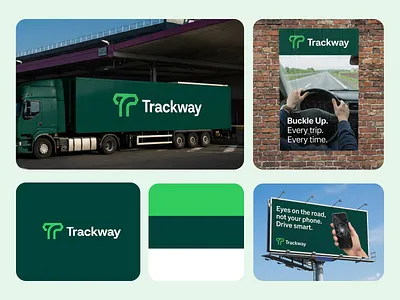 Visual Identity Design For Trackway arrow brand mockup branding driving awareness logo educational platform forward graphic design logo logo creator logo design minimalist logo modern logo path logo road logo safe road transportation logo typography visual identity