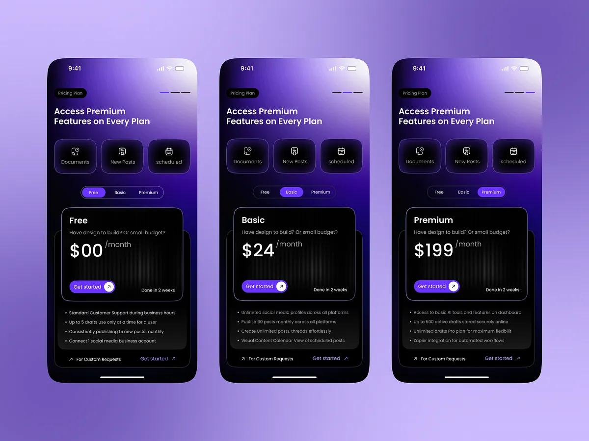 Subscription Screen designs, themes, templates and downloadable graphic ...