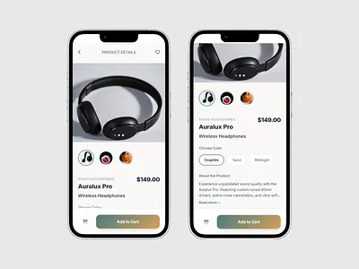 Auralux Pro - Ecommerce Dashboard app cards dashboard deck design system ecommerce graphic design landing page mobile mobile app ppt shot ui uiux ux