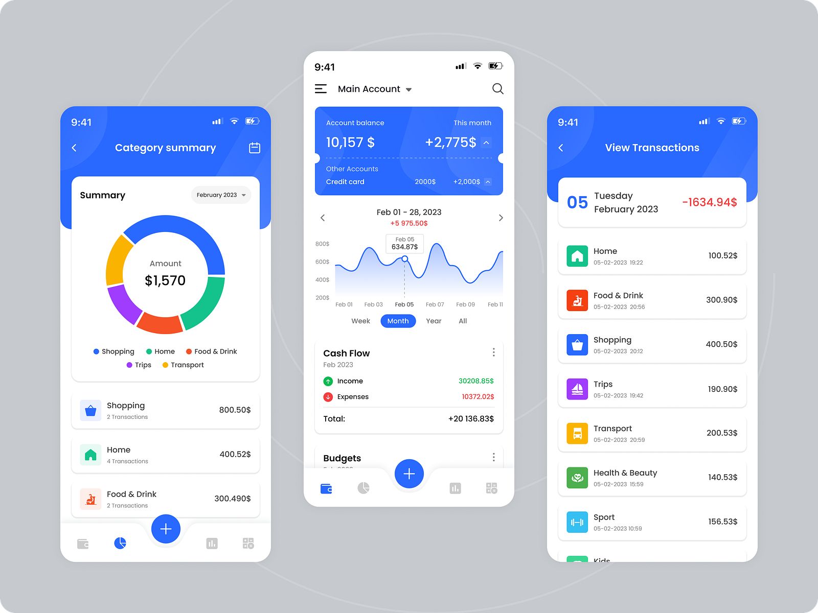 Expense Tracker App UI by Saiful Islam on Dribbble