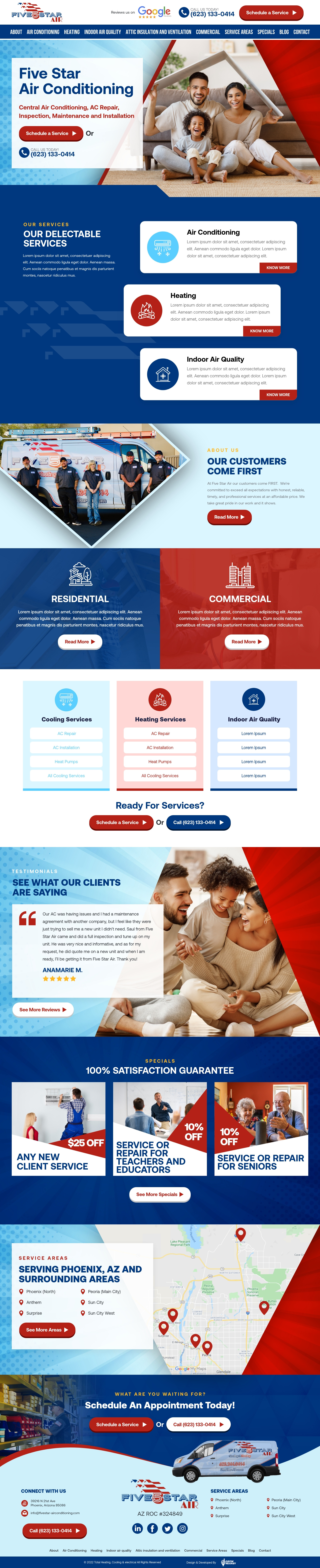 Air Conditioner Website design graphic design illustration ui design webdesign website design