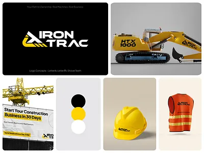 Irontrac - Brand Identity Design best dribbble shots brand identity branding construction branding construction letter logo contractor comapny design excavator branding excavator shovel letter logo excavator shovel teeth logo i t letter logo irontrac letter shovel logo letterlogo monogram logo monogramlogo rimongraphics unqiue logo