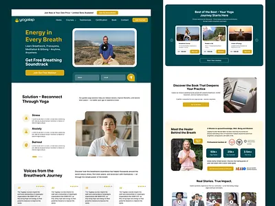 The Art of Wellness — Yoga Studio Web Experience aesthetic design calm ui holistic health meditation app mindfulness minimal web modern website spiritual ui ux web ui wellness design yoga studio yoga website