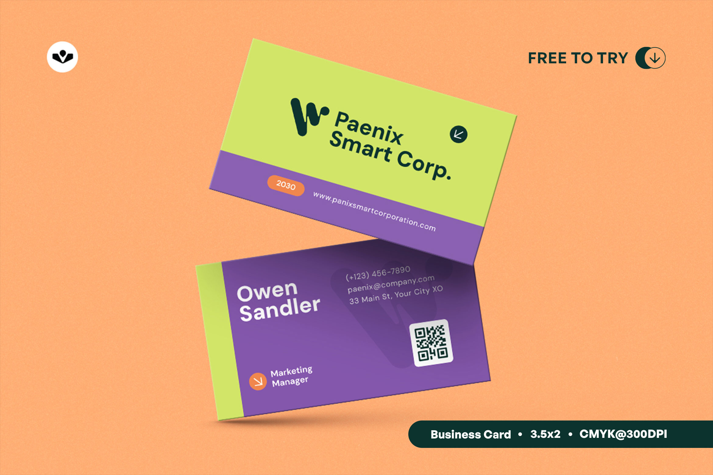 Corporation Business Card branding business card design download free illustration marketing profile solasome
