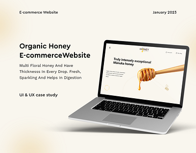 Organic Honey Website - Ecommerce adobe xd design figma honey website organic honey website ui web design