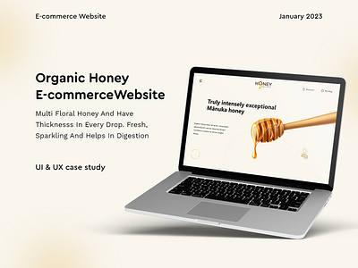 Organic Honey Website - Ecommerce adobe xd design figma honey website organic honey website ui web design