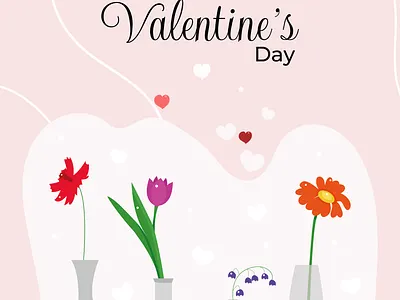 Счастливого Дня святого Валентина branding design drawing graphic design illustration logo typography ui ux vector