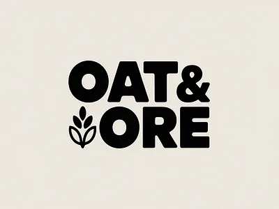 OAT & ORE - Premium Organic Food Logo Design brand design branding cereal creative logo design food branding icon logo logo logo trends minimal icon minimal logo nature inspired organic branding organic food company organic food logo premium branding startup branding typographic design typography typography logo