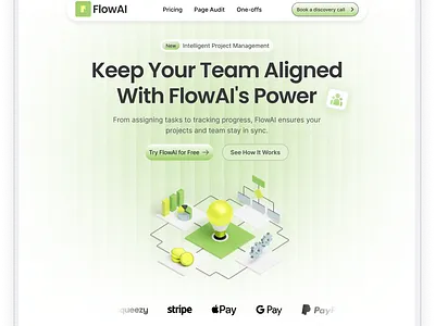 FlowAI- Powered Website Design agent website design ai ai agent website design ai agents ai landing page artificial intelligence clean clean ui landing page landingpage minimal web design modern platform technology web design website