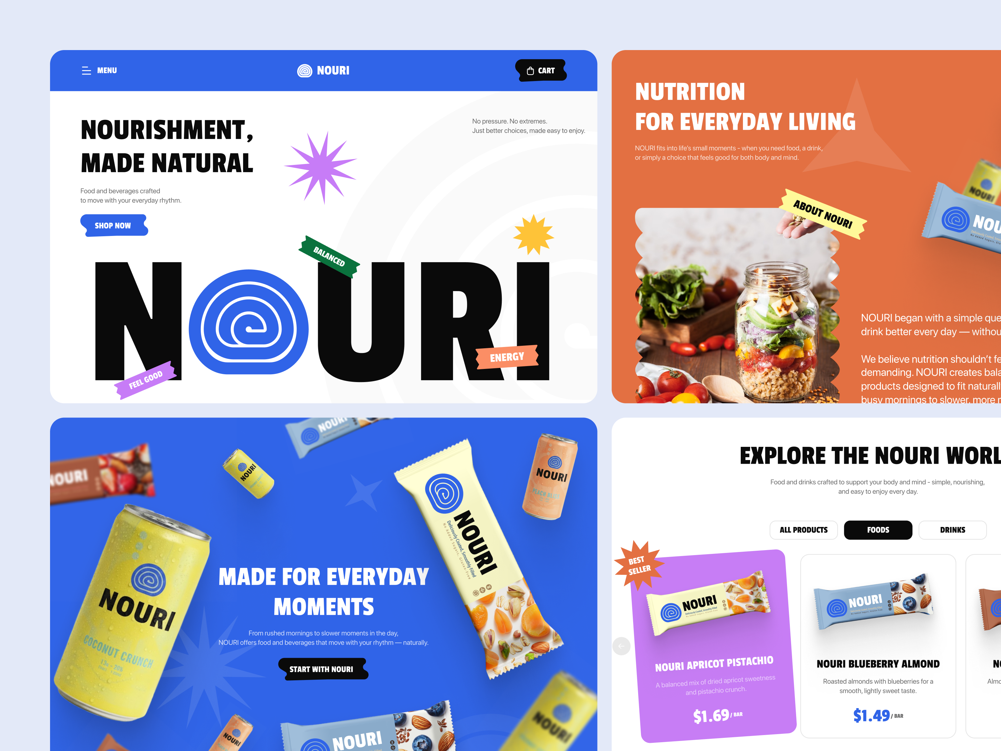 Example of Food & Beverage Landing Page