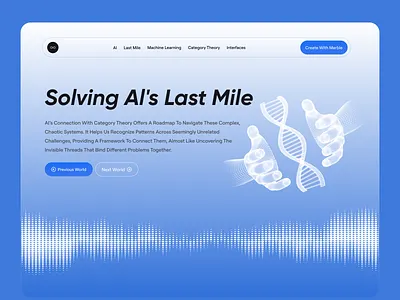 AI’s Last Mile — Futuristic Machine Learning Website UI ai ai chat bot ai crypto chat platform ai landing page ai operator ai powered ai saas ai technology ai tool ai website animation chatgpt gemini last mile mobile app ai modern ai centric color palette openai startup web