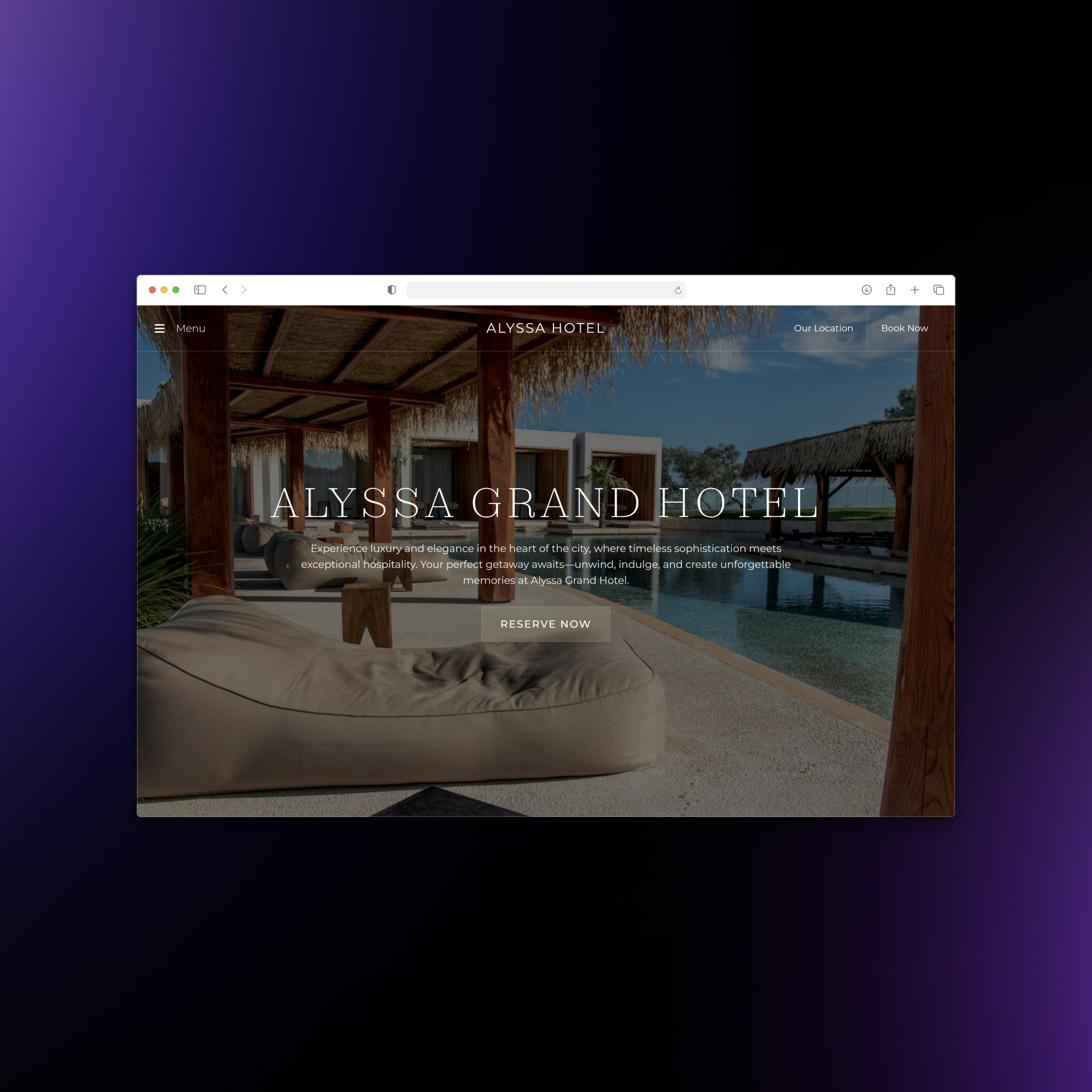 Hotel Website ui uiux ux web design web development website website design