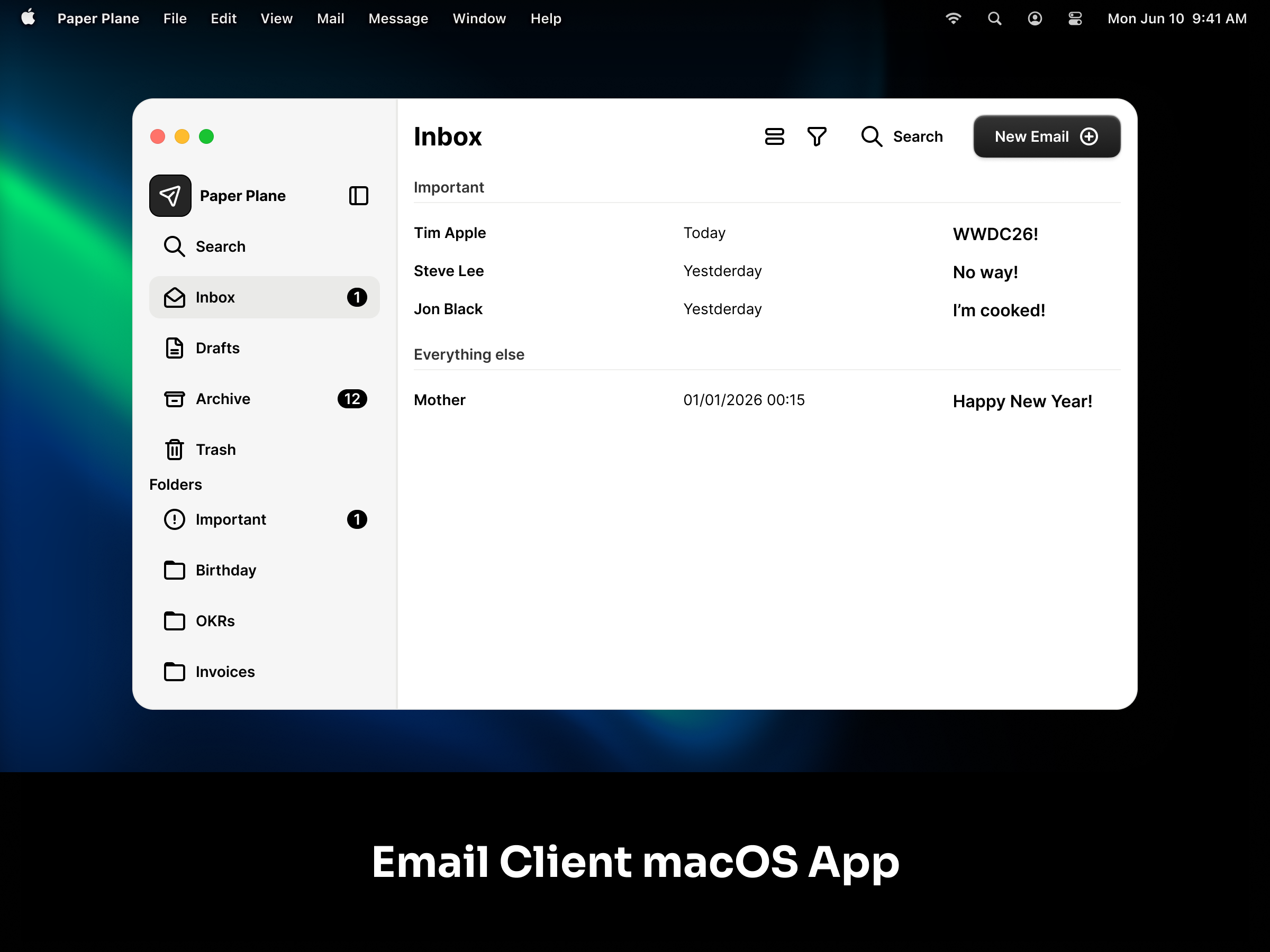 Paper Plane Email email mockups ui