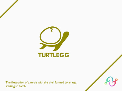 Turtle Egg Logo animal born brand design brand designer egg food logo design logo designer logo for sale logo idea logo inspiration logomark logotype ocean omelete sea shell tortoise turtle zzoe iggi