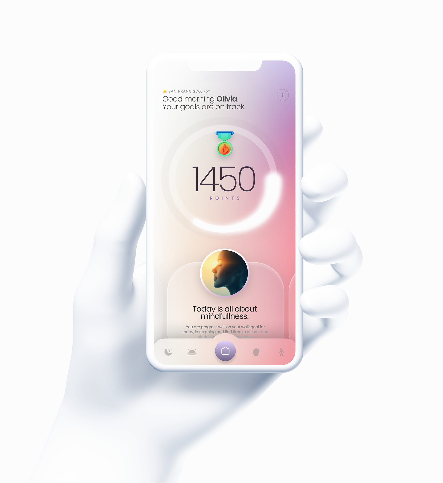 Health & Wellness App app design goals health interactive interface longevity planning ui wellness