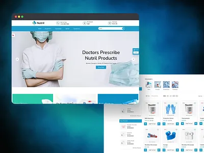 🩺 Designed for Doctors, Built to Scale conversion focused design ecommerce web design fast loading website healthcare products medical supplies minimal design