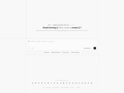 AI Icon Generator prompting ✨ ai artificial intelligence creation dashboard design designsystem generator icons interface prompt saas tool ui ux webapp