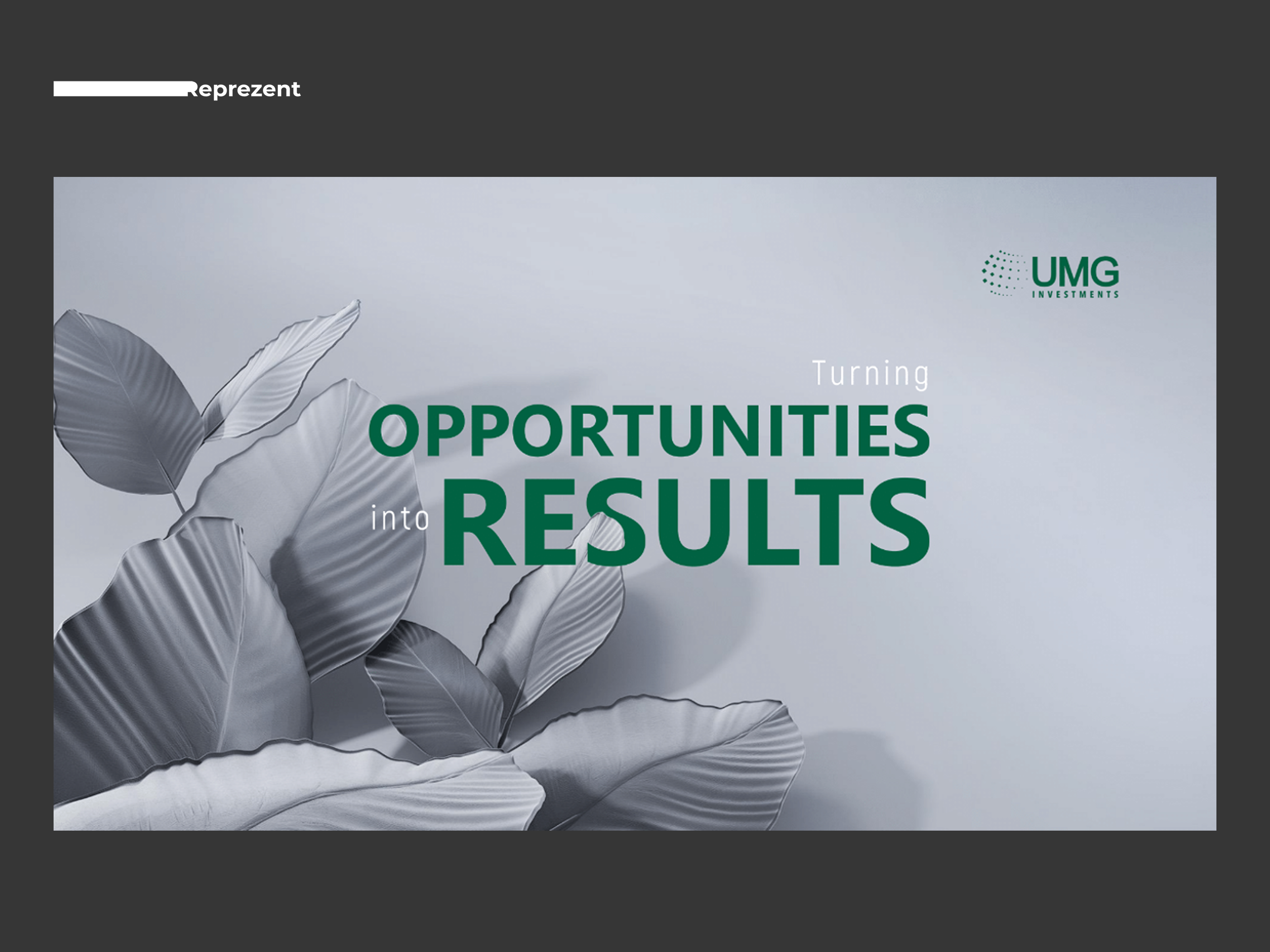 Slide from Investment Company Presentation ai calm company presentation deck design design google slides graphic design grey illustration keynote pitch deck pitch deck design power point powerpoint presentation presentation design presentation layout typography