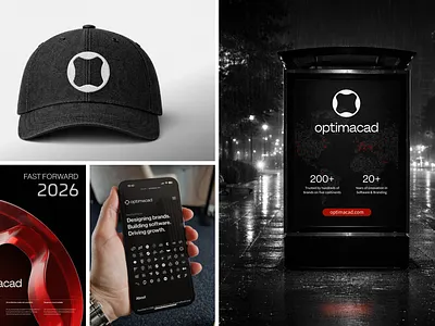 Optimacad | updated identity clean icon iconic logo rebranding symbol