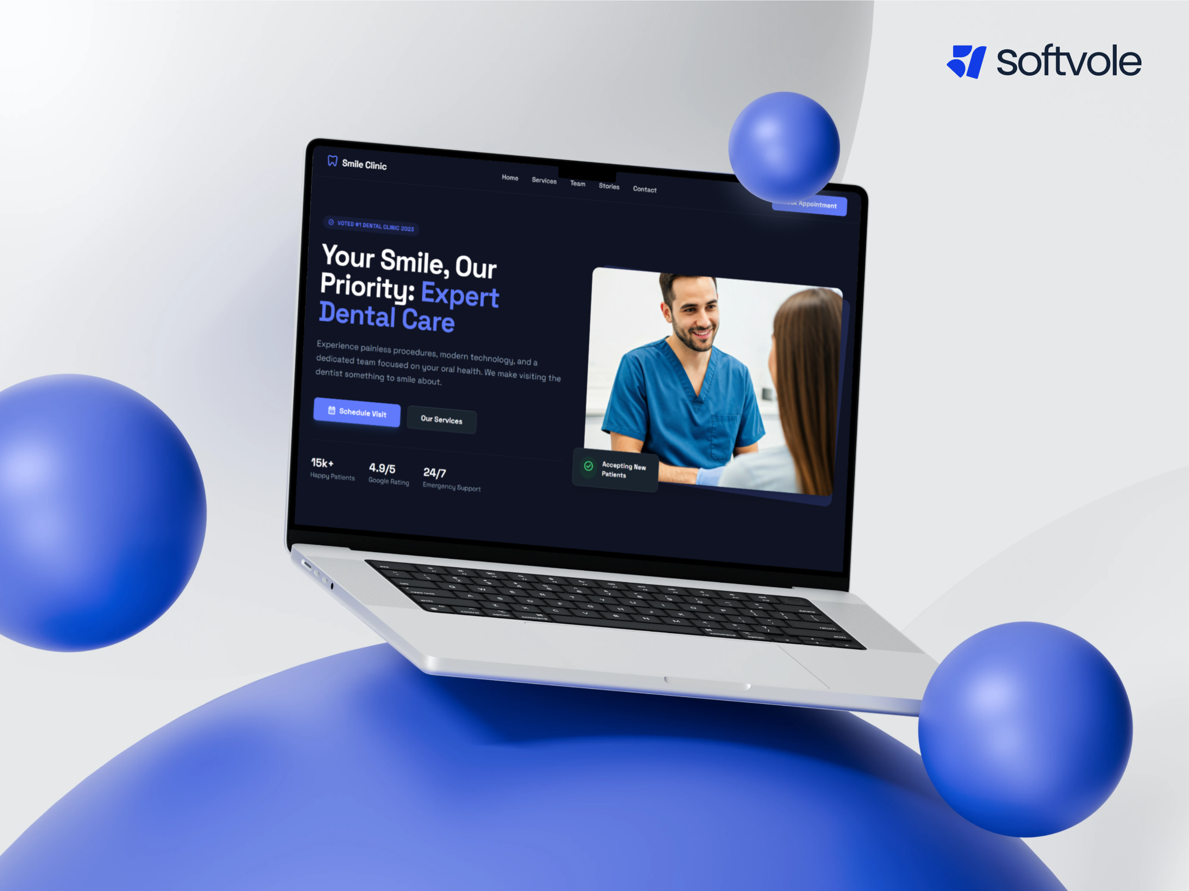 Smile Clinic Website UI/UX Design for Patient Trust & Engagement booking experience clean design clinic website conversion focused design dental clinic uiux dental website design design agency digital health healthcare ui healthcare website design medical web design minimal ui modern web design patient centric design professional web design uiux design user experience design ux case study web design website uiux