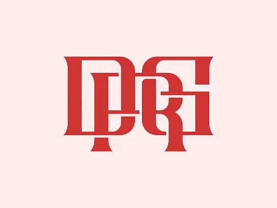 DRG Letter Logo brand identity branding custom type design icon initial logo letter letter logo lettering lettermark logo logotype monogram monogram logo typeface vector