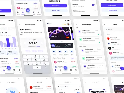 Finance Fintech Mobile App app ui designer dashboard app design figma mobile ui fintech app design ios android app design mobile app design service mobile app ui ux mobile ui design saas fintech ui ui ux designer