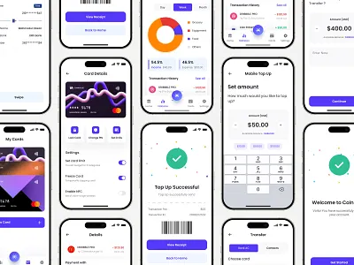 Banking Mobile App Design app ui designer dashboard app design figma mobile ui fintech app design ios android app design mobile app design service mobile app ui ux mobile ui design saas fintech ui ui ux designer