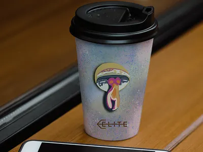 Elite branding coffee cup design graphic design illustration logo mock up ui ux vector