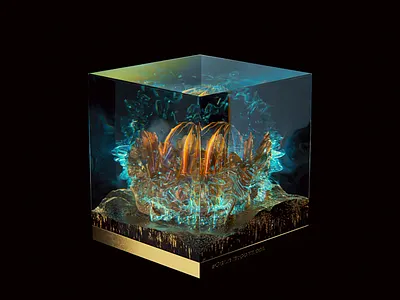 CUBE NFT 3d 3d art aesthetic animation design design inspiration